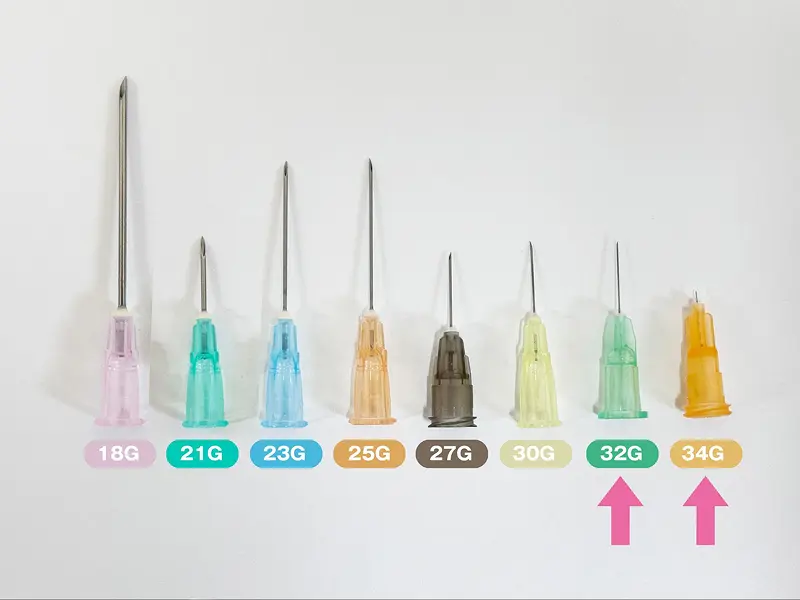 使用する針