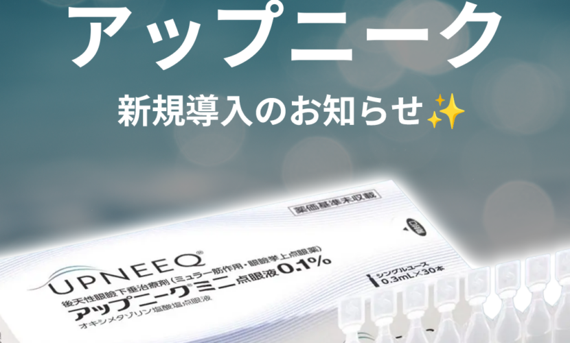 朝の点眼で、自然にぱっちりとした目元へ。アップニークという新しい選択肢